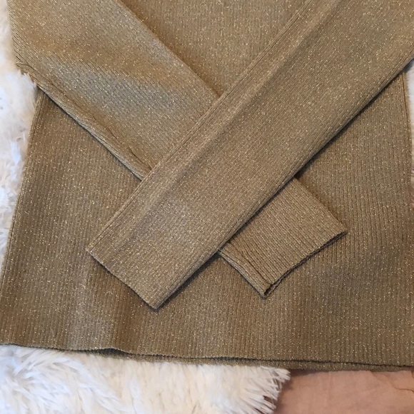 Michael Kors Metalic Gold Sweater - Picture 3 of 3